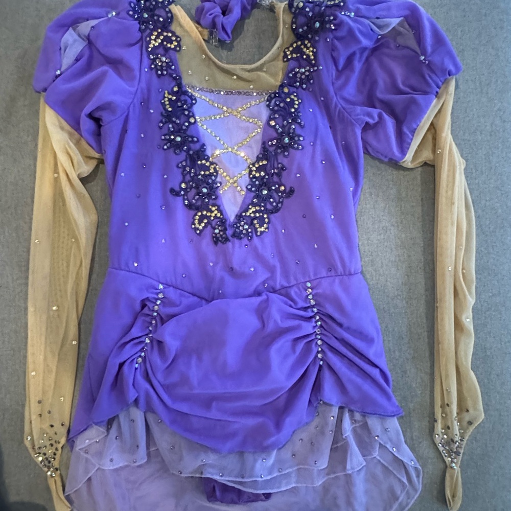 Rapunzel figure skatinv dress